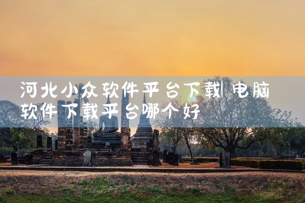 河北小众软件平台下载